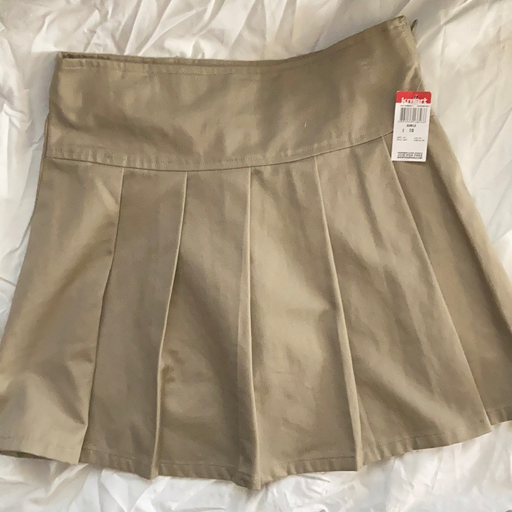 Khaki School Uniform Skirt